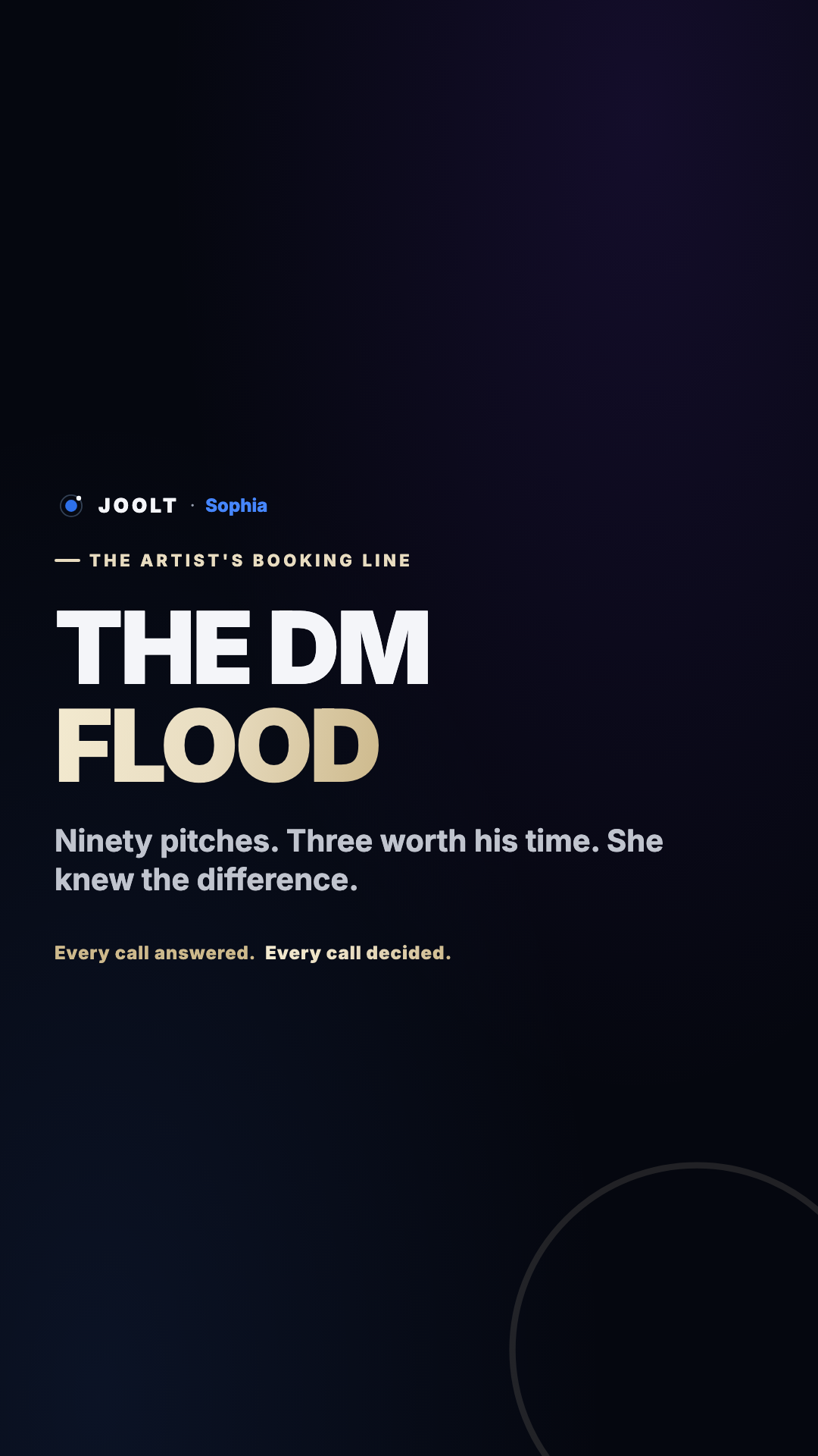 The DM flood — ninety partnership DMs, three real offers walked in